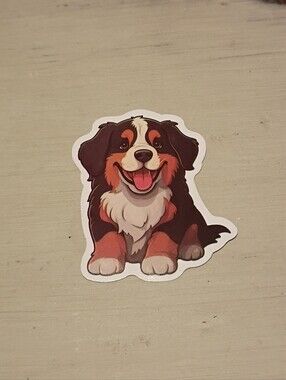 10/$10 Stickers Decal - Bernese Mountain Dog Puppy Kawaii Animal Sticker - New